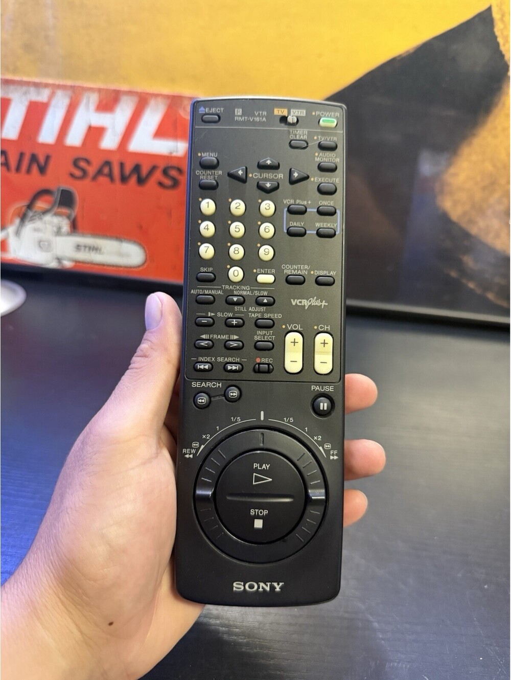 Sony RMT-V161A OEM VCR Plus Remote SLV790 SLV790HF SLV960HF Tested